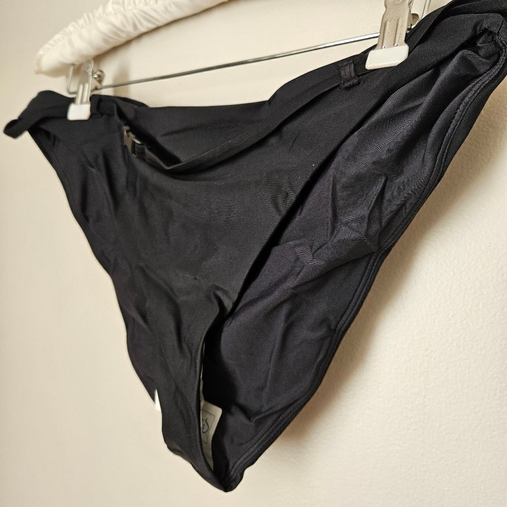 Andie Swim Bikini Bottom The Riviera Belted Black Casual Neutral Classic - Picture 3 of 15